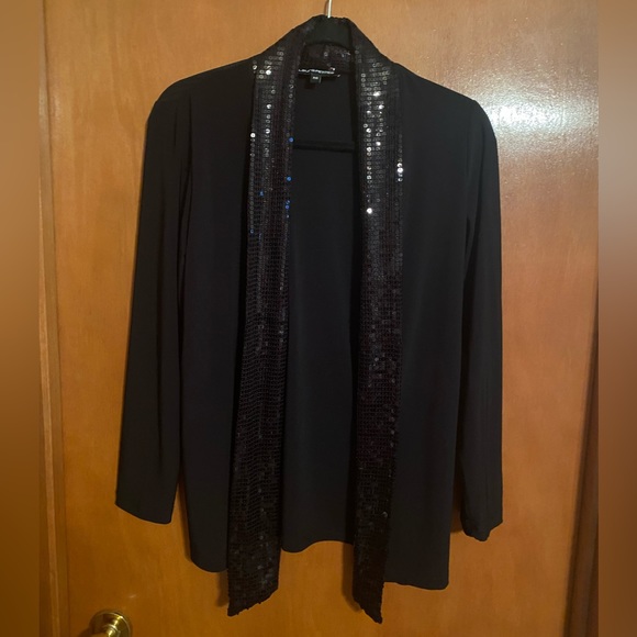 Ladies size small dressy black cardigan from Laura Petites - Picture 1 of 7